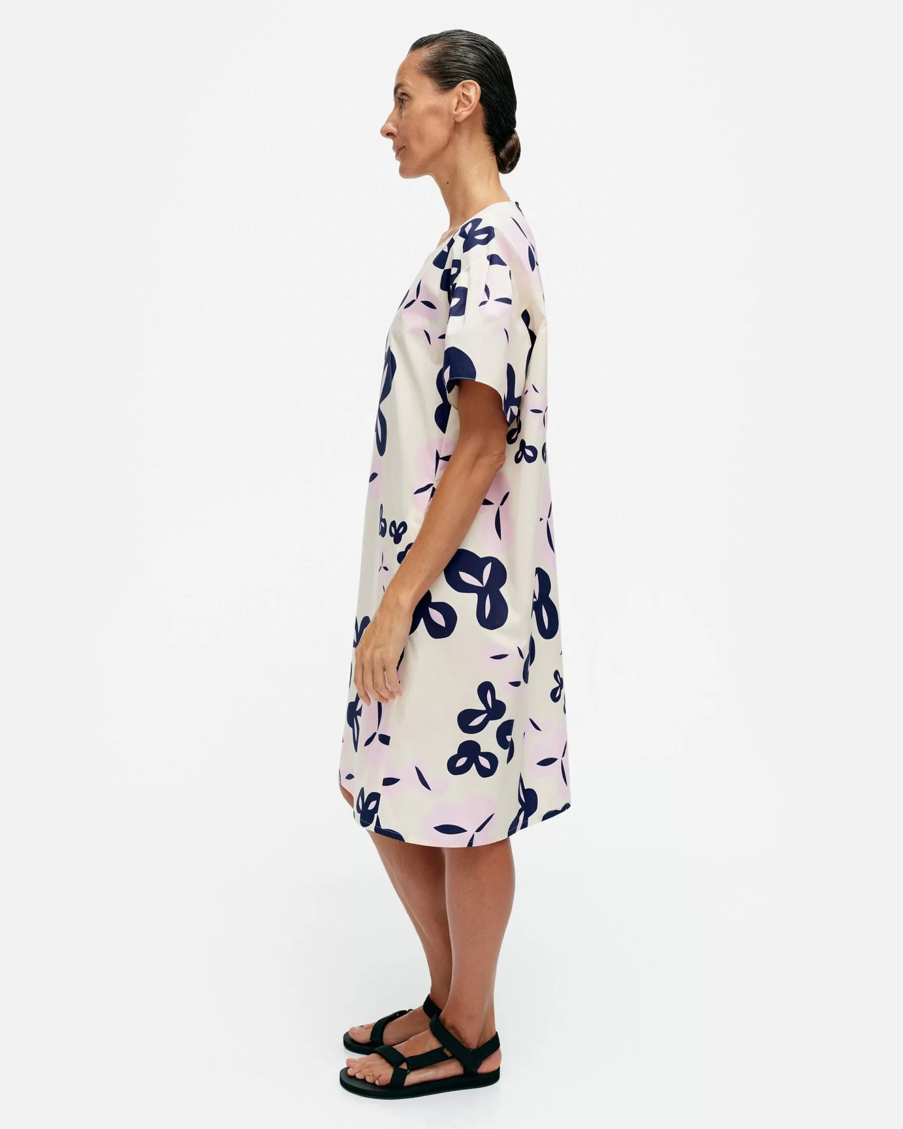 Shop Marimekko Avomeri Poiminto Puuvillapopliinimekko