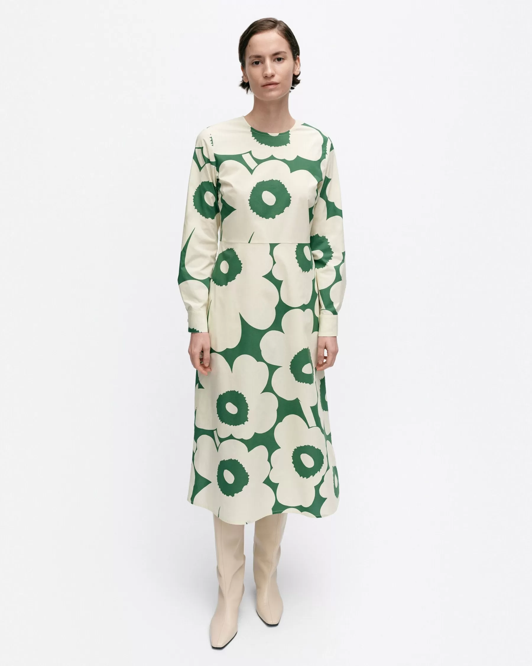 Hot Marimekko Katse Unikko Puuvillapopliinimekko