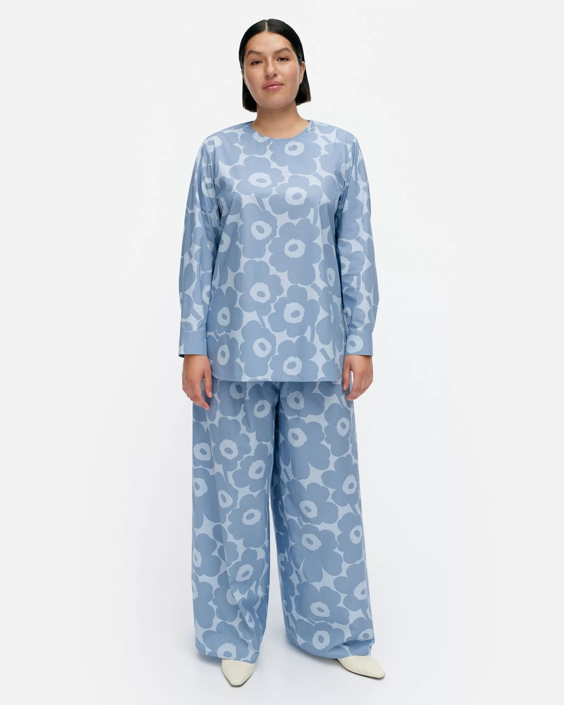 Clearance Marimekko Kehu Unikko Puuvillapopliinipaita