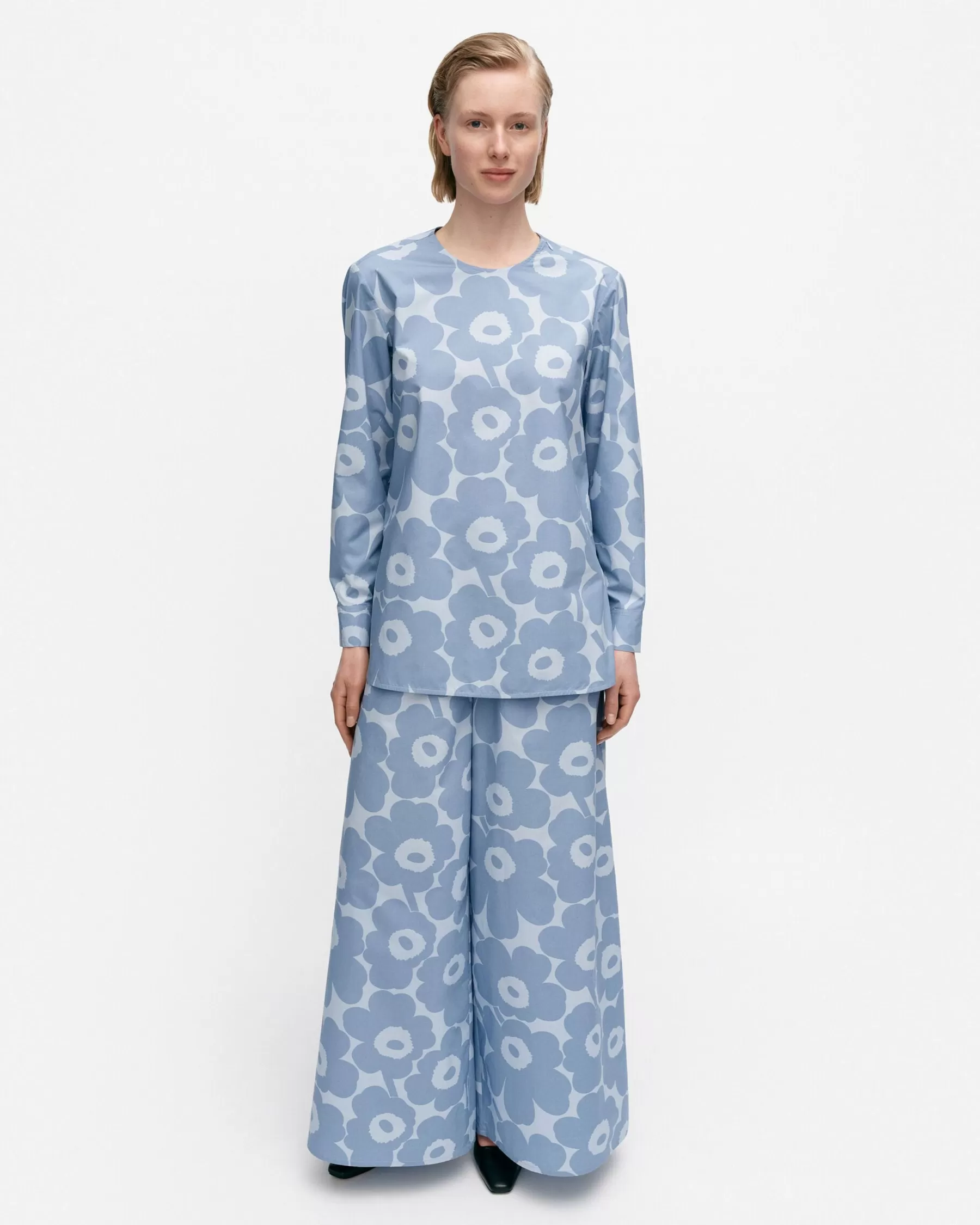 Clearance Marimekko Kehu Unikko Puuvillapopliinipaita