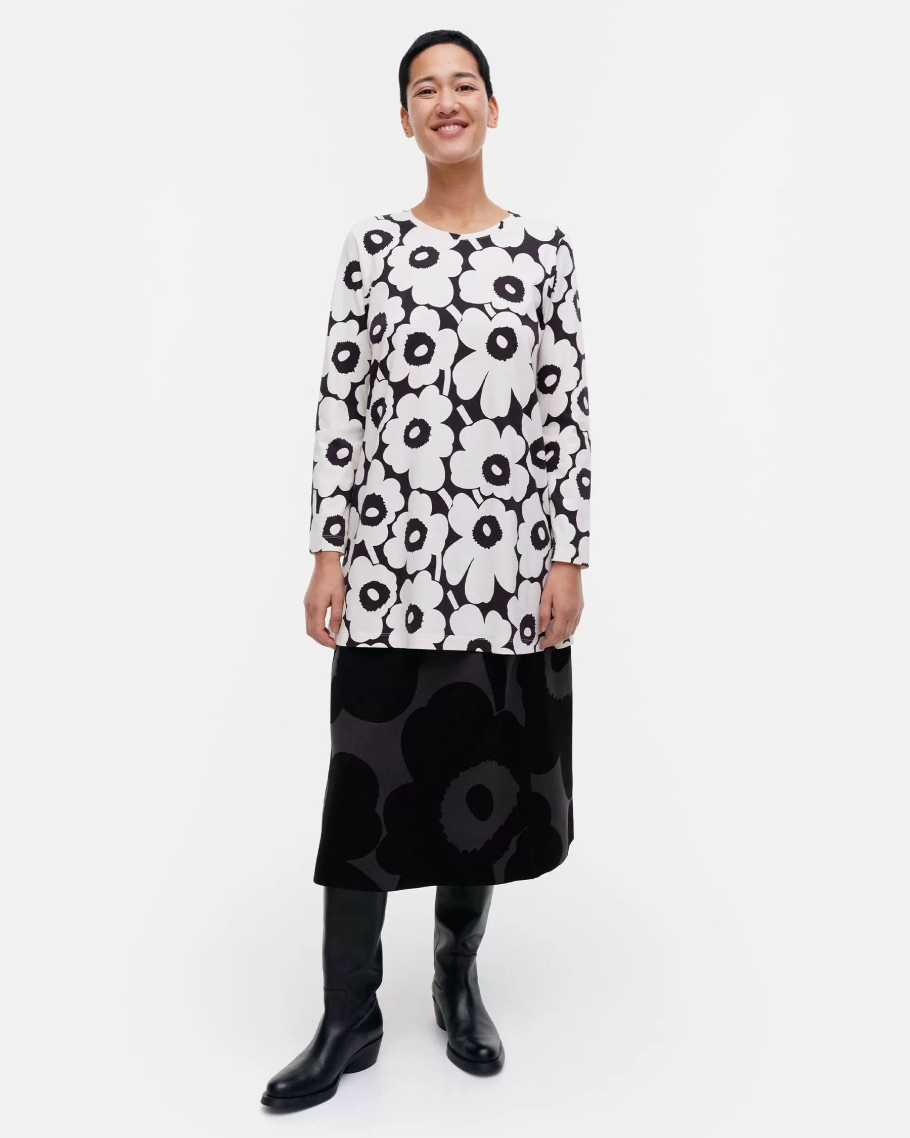 New Marimekko Kevu00E4T Unikko Trikootunika