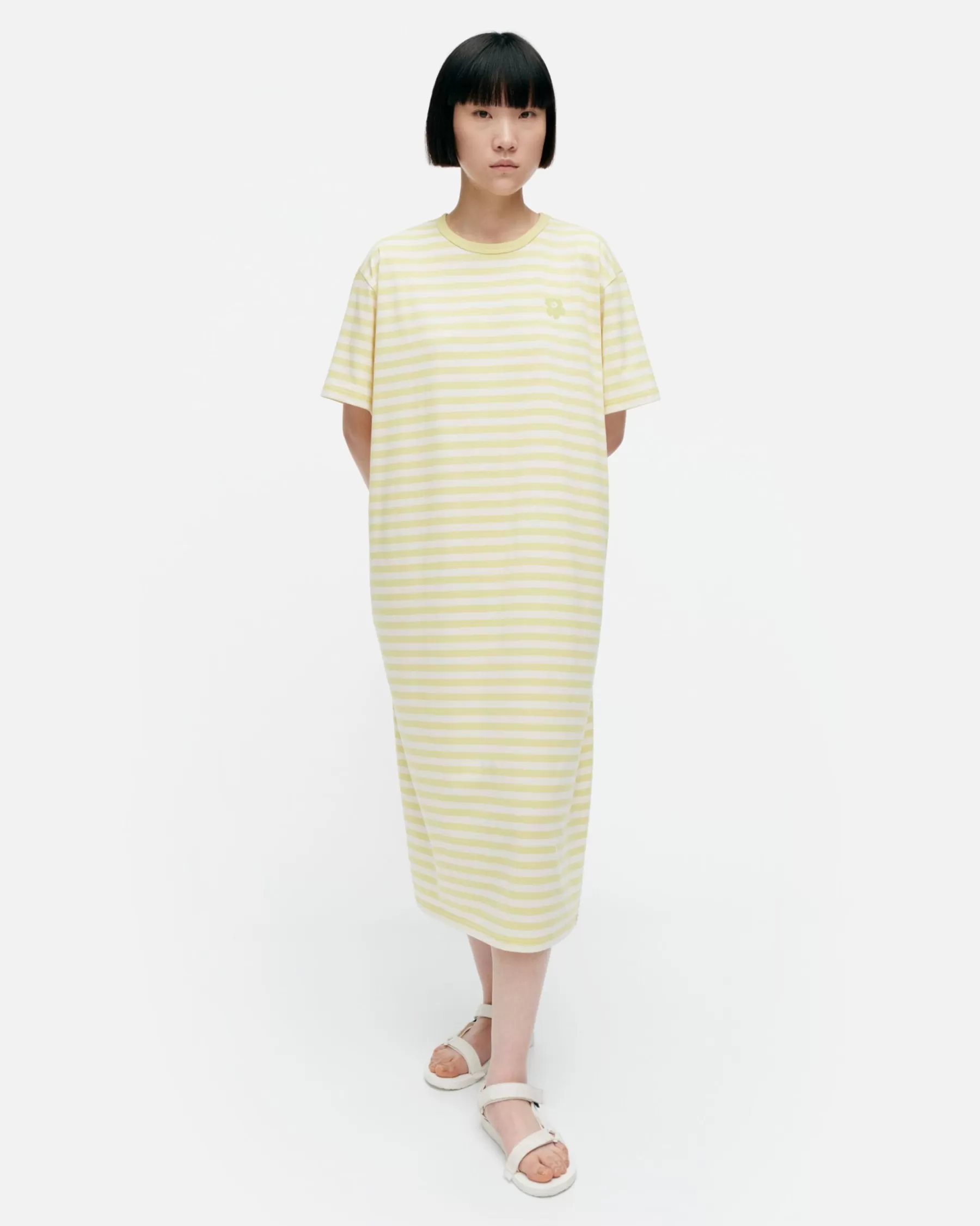 Shop Marimekko Kioski Tasaraita Oversized Trikoomekko