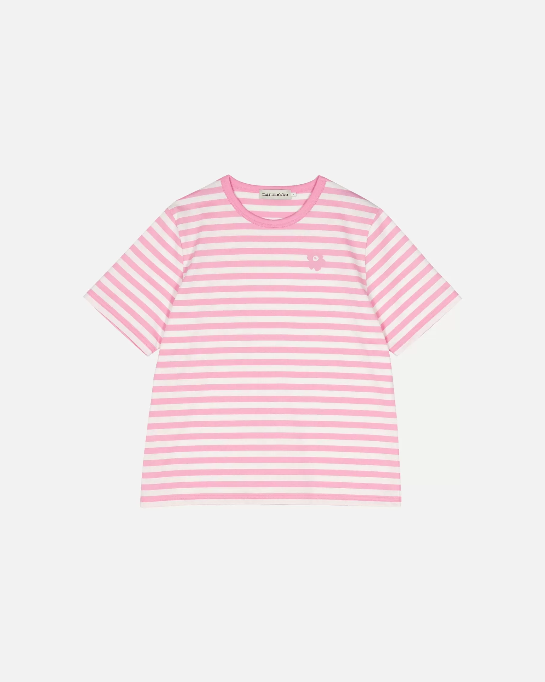 Clearance Marimekko Kioski Tasaraita Relaxed Shortsleeve T-Paita