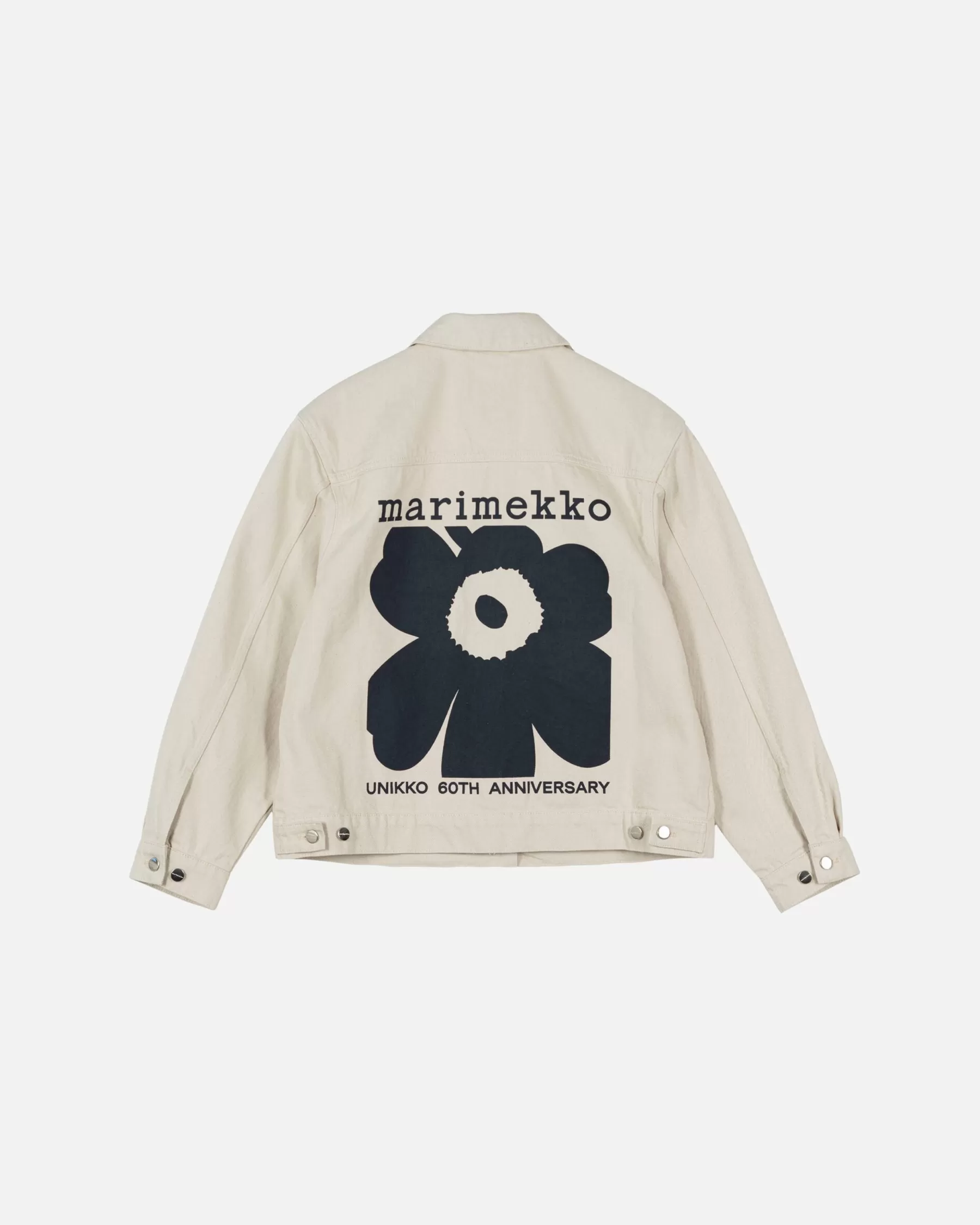 New Marimekko Kioski Ystu00E4Vyys Unikko Farkkutakki