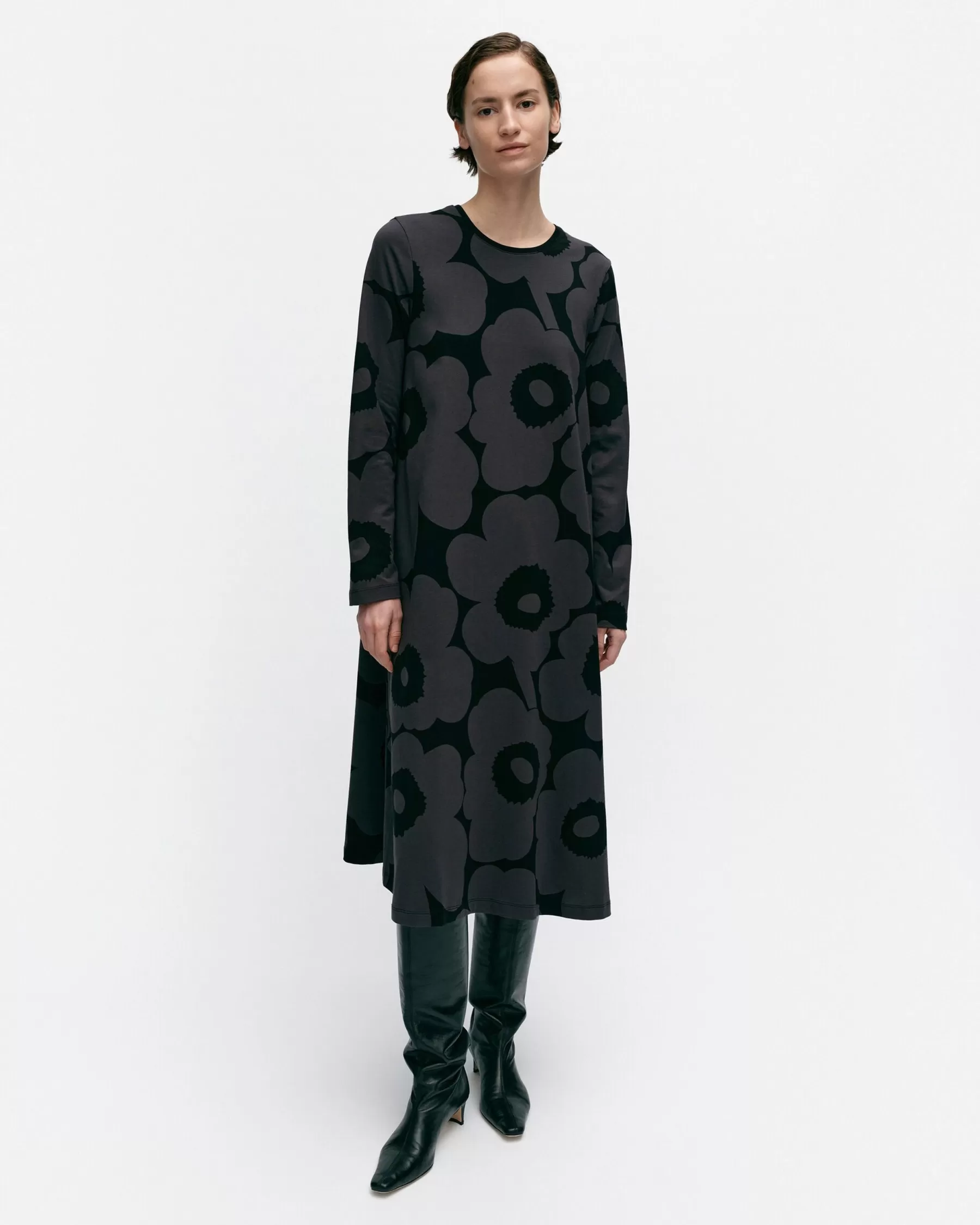 Flash Sale Marimekko Lehtokielo Unikko Trikoomekko