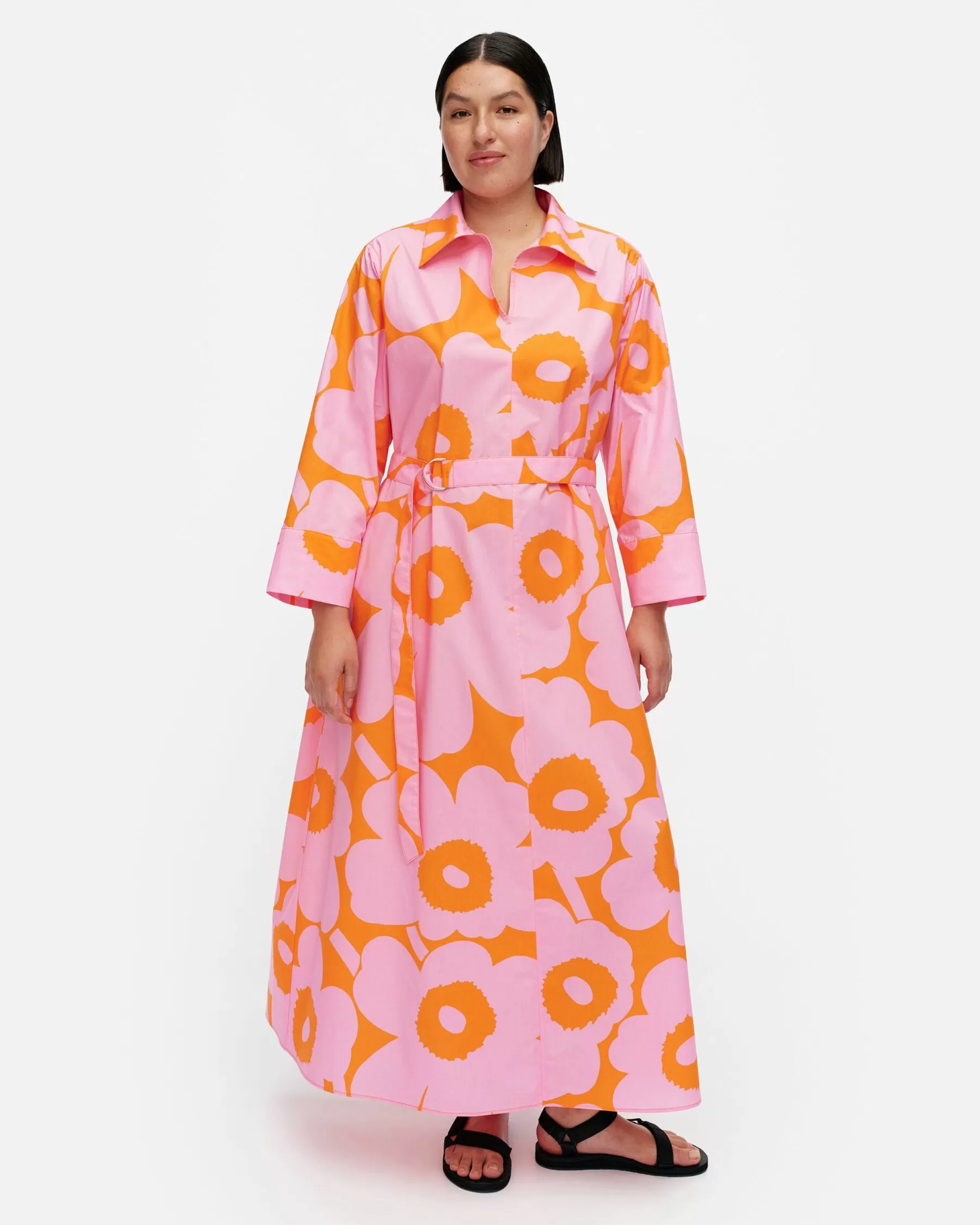 Clearance Marimekko Perenna Unikko Puuvillapopliinimekko