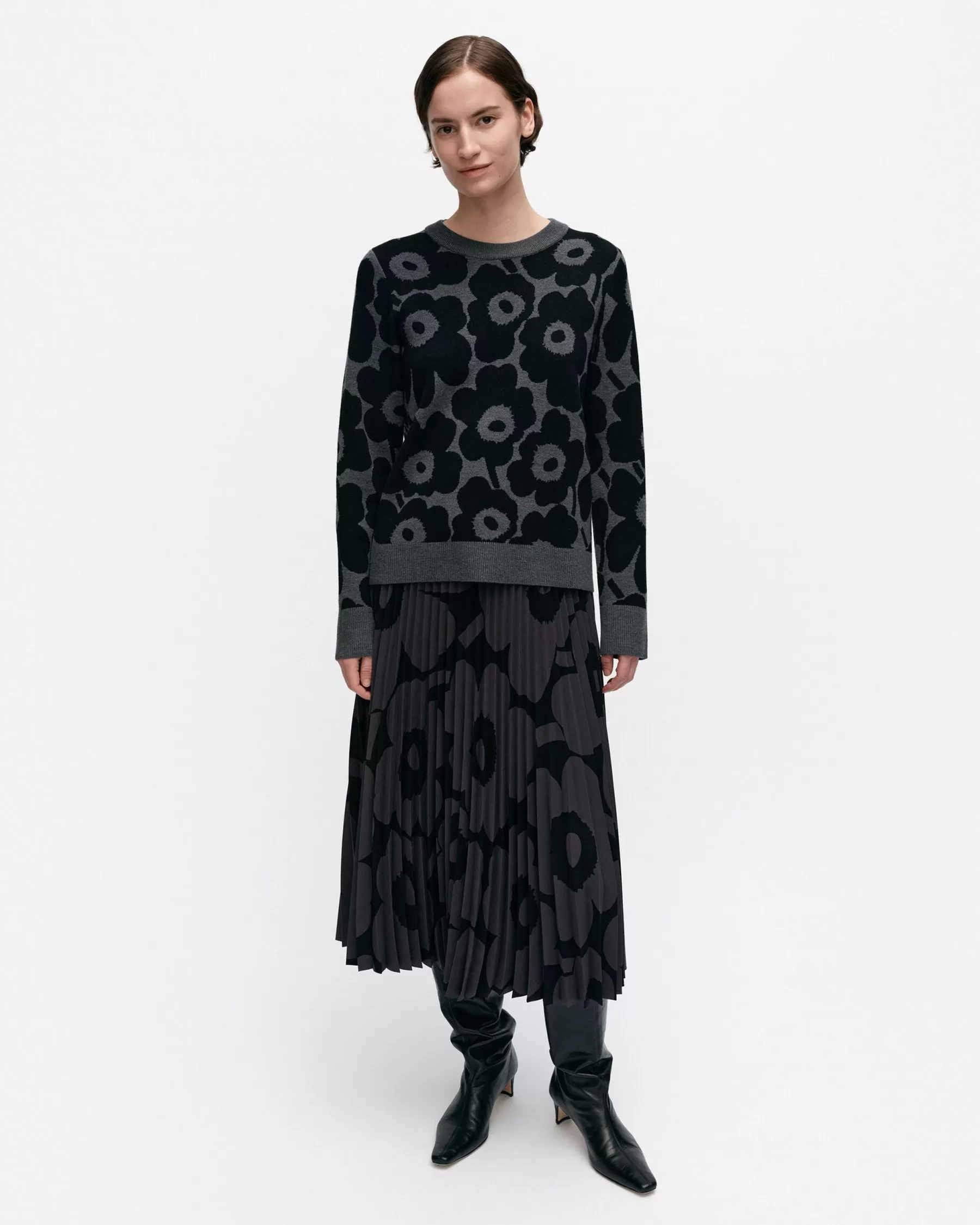 Sale Marimekko Tahti Unikko Villaneulepusero