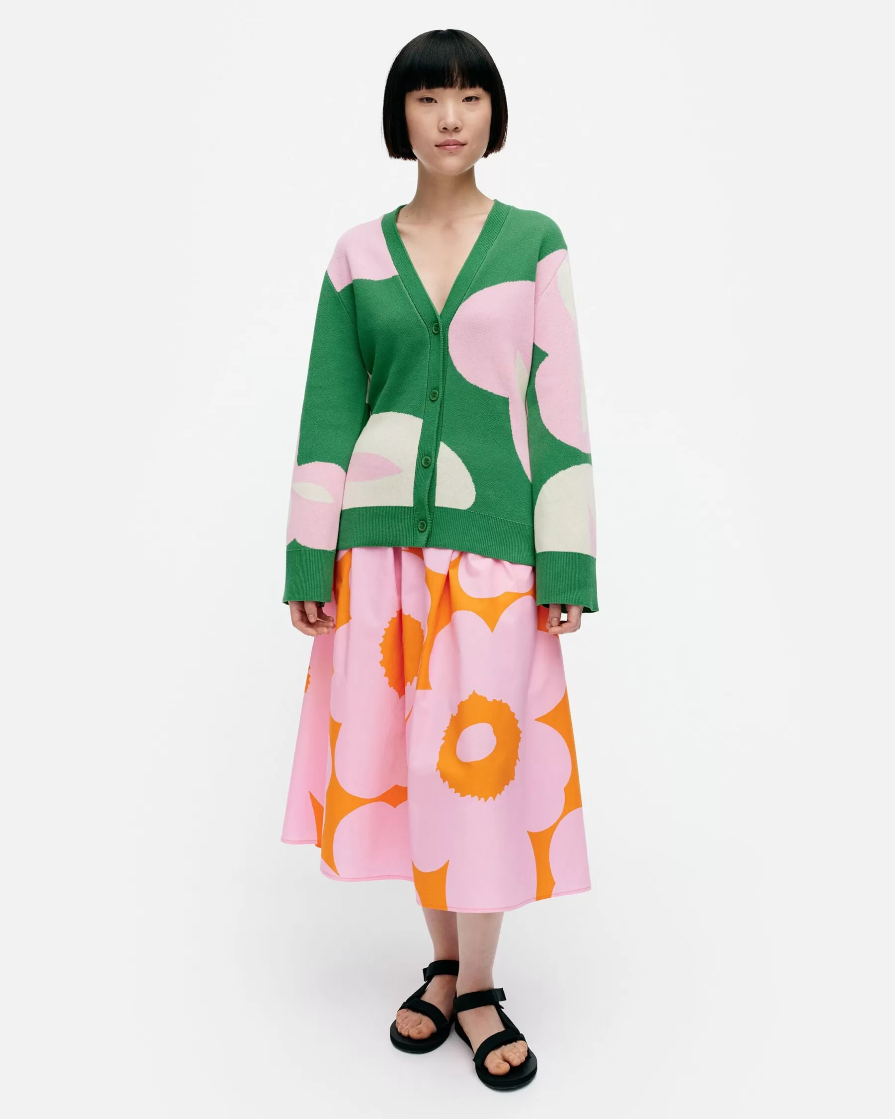 Shop Marimekko Tyrske Poiminto Puuvillaneuletakki